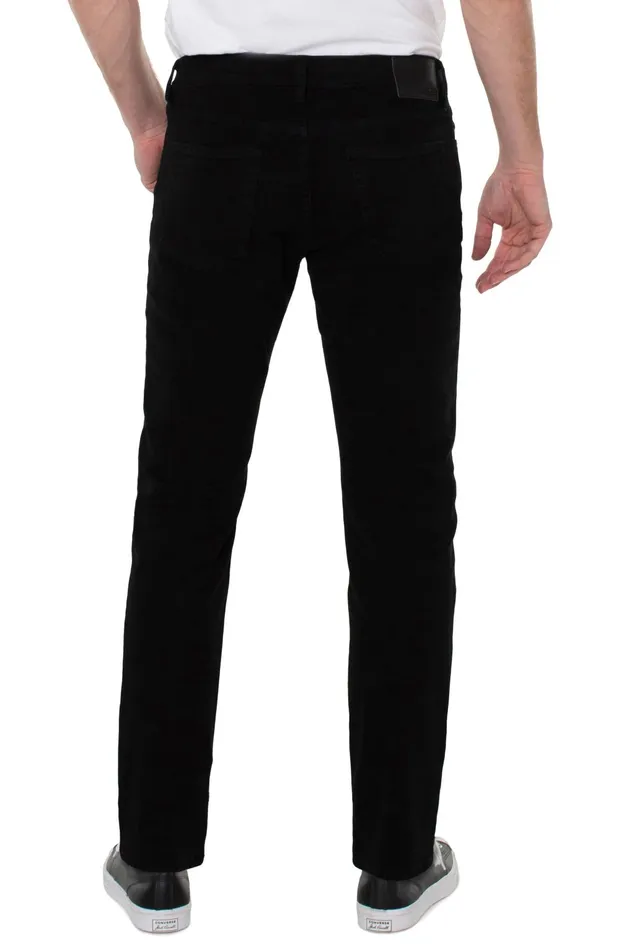 Mens Liverpool Los Angeles Jeans REGENT RELAXED STRAIGHT ECO Jet Black