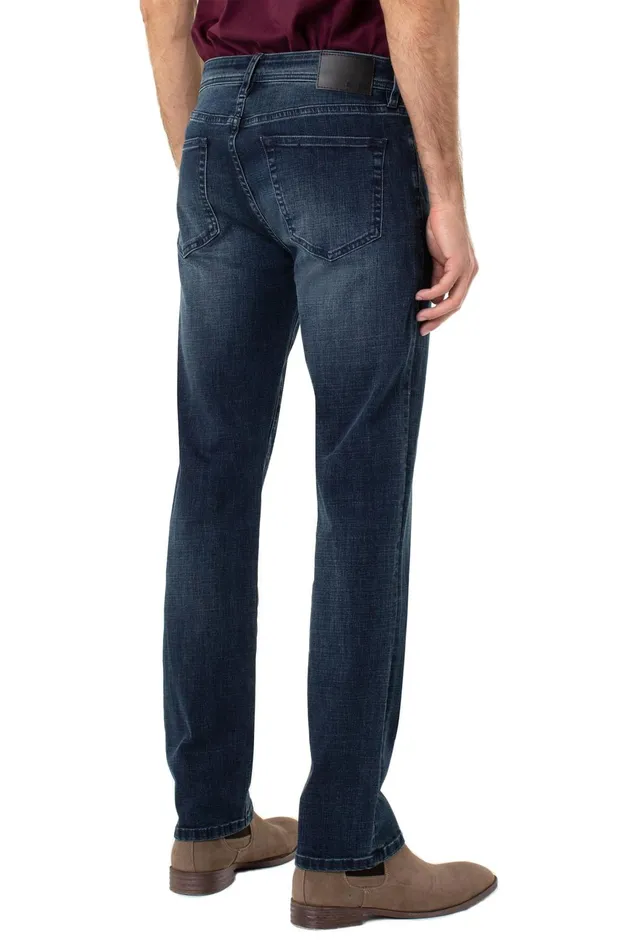 Mens Liverpool Los Angeles Jeans REGENT RELAXED STRAIGHT WITH COOLMAX 8211 ECO Palo Alto Dark
