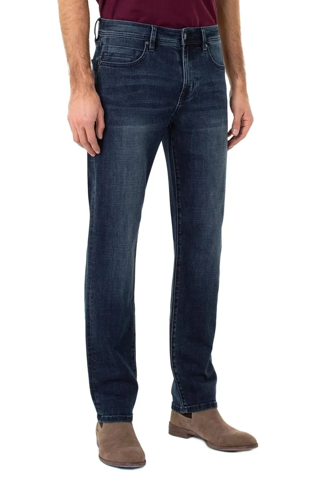 Mens Liverpool Los Angeles Jeans REGENT RELAXED STRAIGHT WITH COOLMAX 8211 ECO Palo Alto Dark