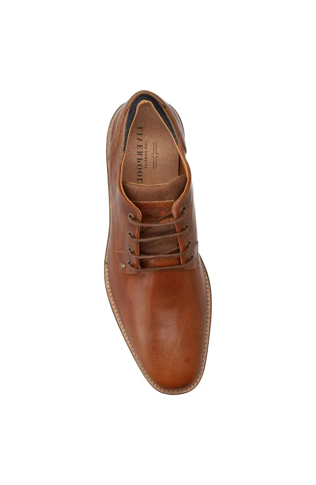 Mens Liverpool Los Angeles Oxfords DESK BURNISHED LEATHER OXFORD SHOE Cognac