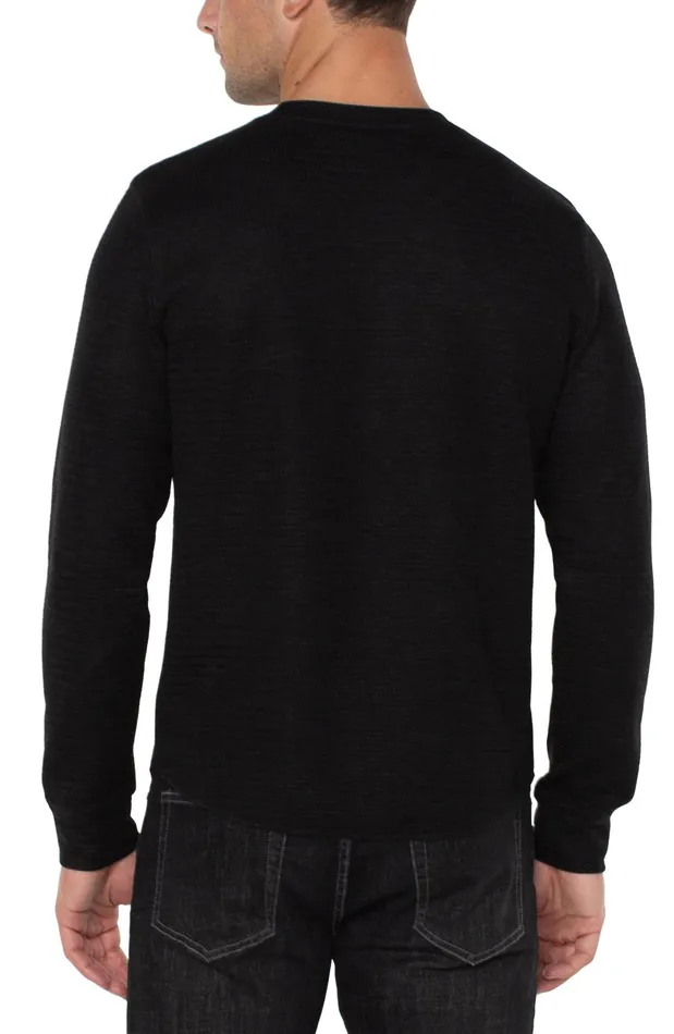 Mens Liverpool Los Angeles Shirts LONG SLEEVE CREW NECK Black