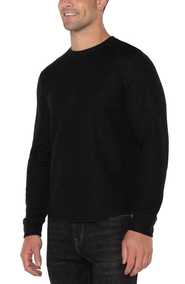 Mens Liverpool Los Angeles Shirts LONG SLEEVE CREW NECK Black