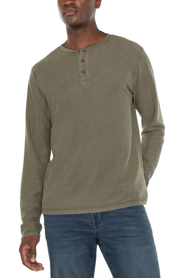 Mens Liverpool Los Angeles Shirts LONG SLEEVE HENLEY Sea Turtle
