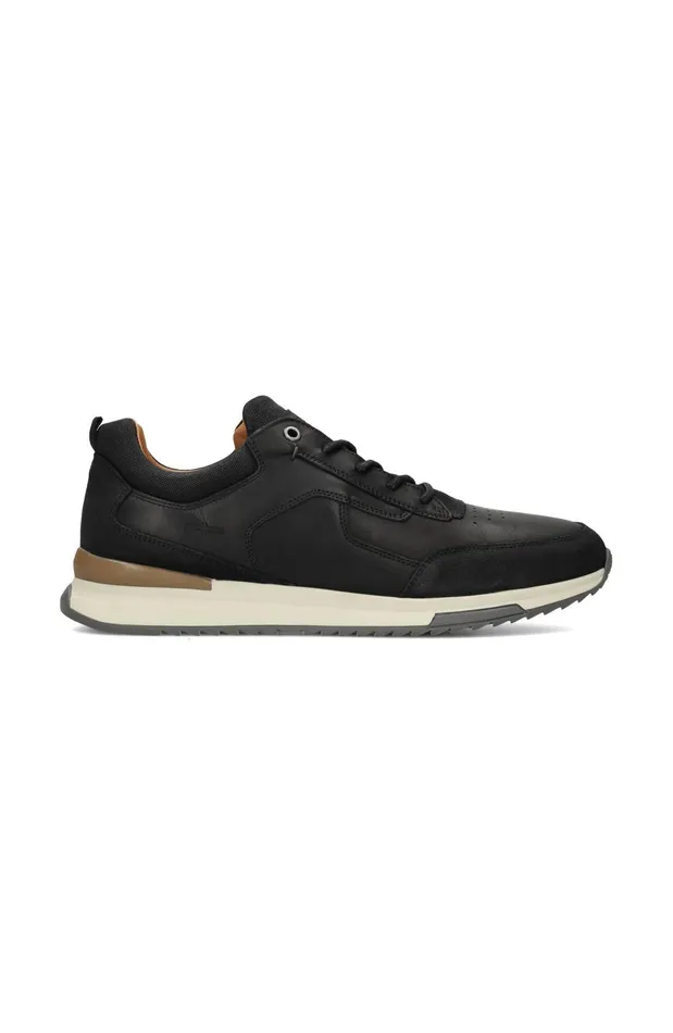 Mens Liverpool Los Angeles Sneakers BENNET LEATHER TEXTURED SNEAKER Black