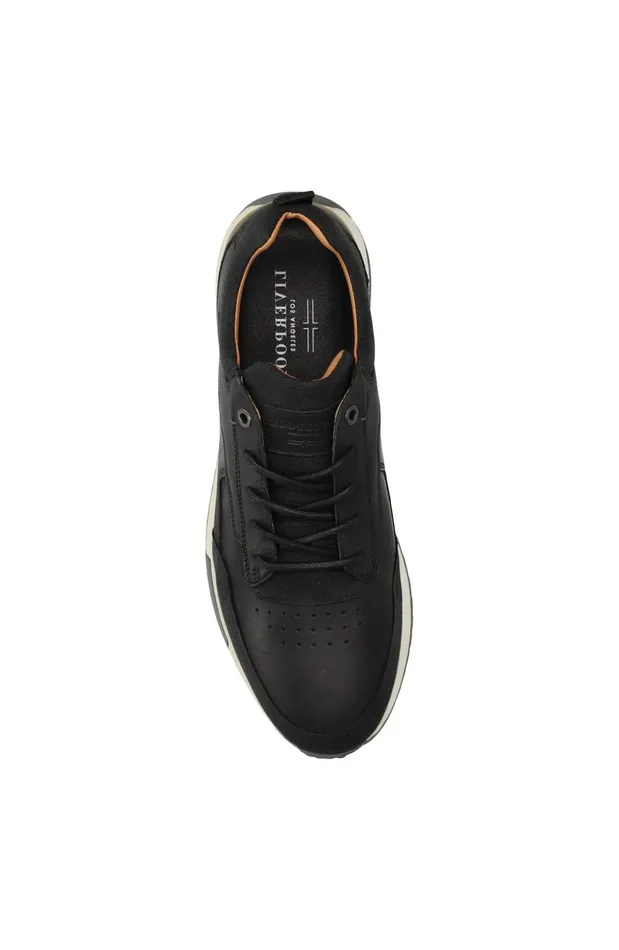 Mens Liverpool Los Angeles Sneakers BENNET LEATHER TEXTURED SNEAKER Black