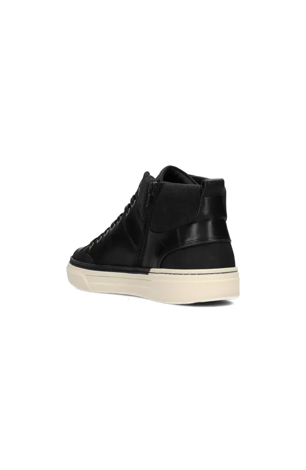 Mens Liverpool Los Angeles Sneakers CITATION LEATHER HIGH TOP SNEAKER Black