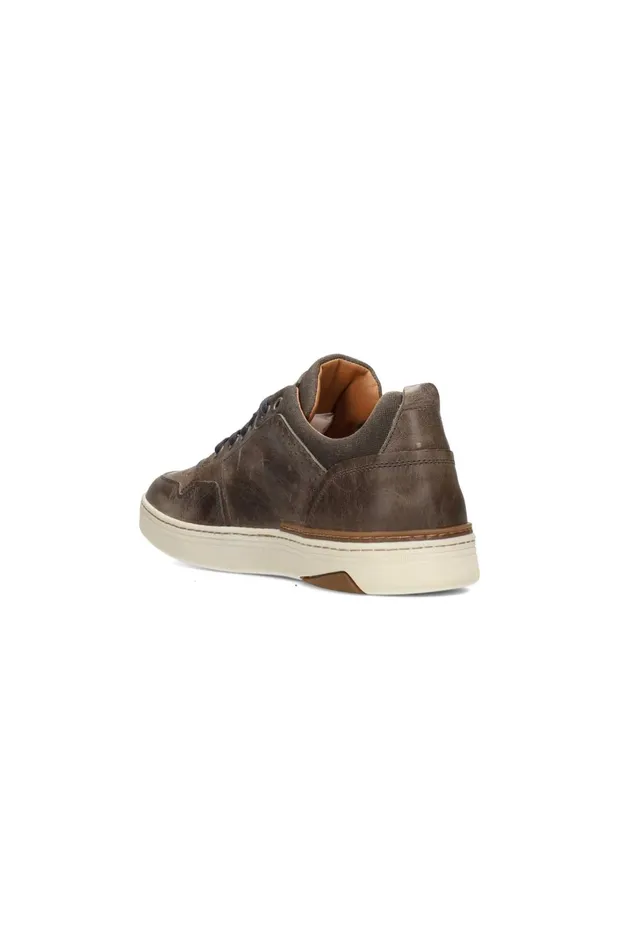 Mens Liverpool Los Angeles Sneakers LAUNCH TEXTURED LEATHER SNEAKER Grey