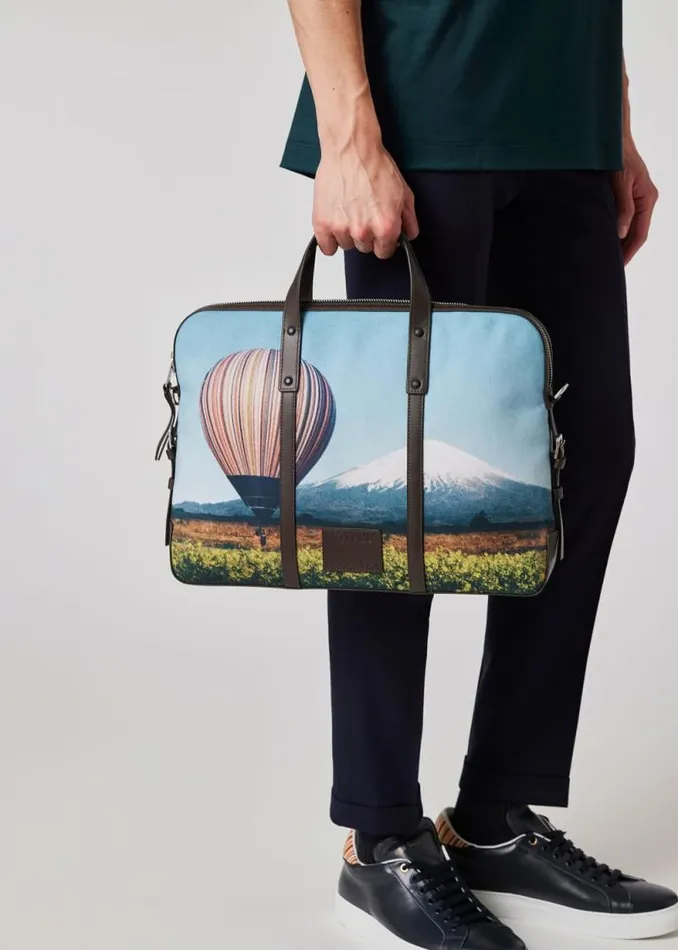 Mens Paul Smith Bags 039Signature Stripe Balloon Mount Fuji039 Folio Mens Paul Smith Bags 039Signature Stripe Balloon Mount Fuji039 Folio
