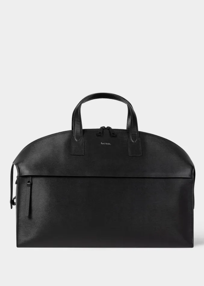 Mens Paul Smith Bags Black Grained Leather Holdall Bag