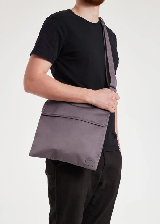 Mens Paul Smith Bags Lavender CrossBody Satchel Bag Mens Paul Smith Bags Lavender CrossBody Satchel Bag