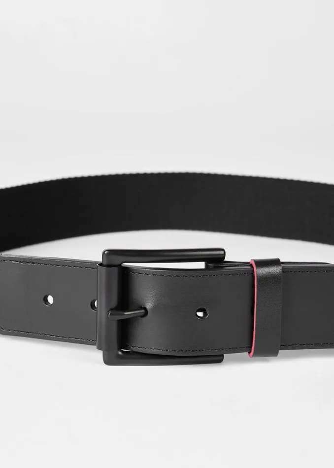 Mens Paul Smith Belts Black 039Zebra039 Webbed Belt Mens Paul Smith Belts Black 039Zebra039 Webbed Belt