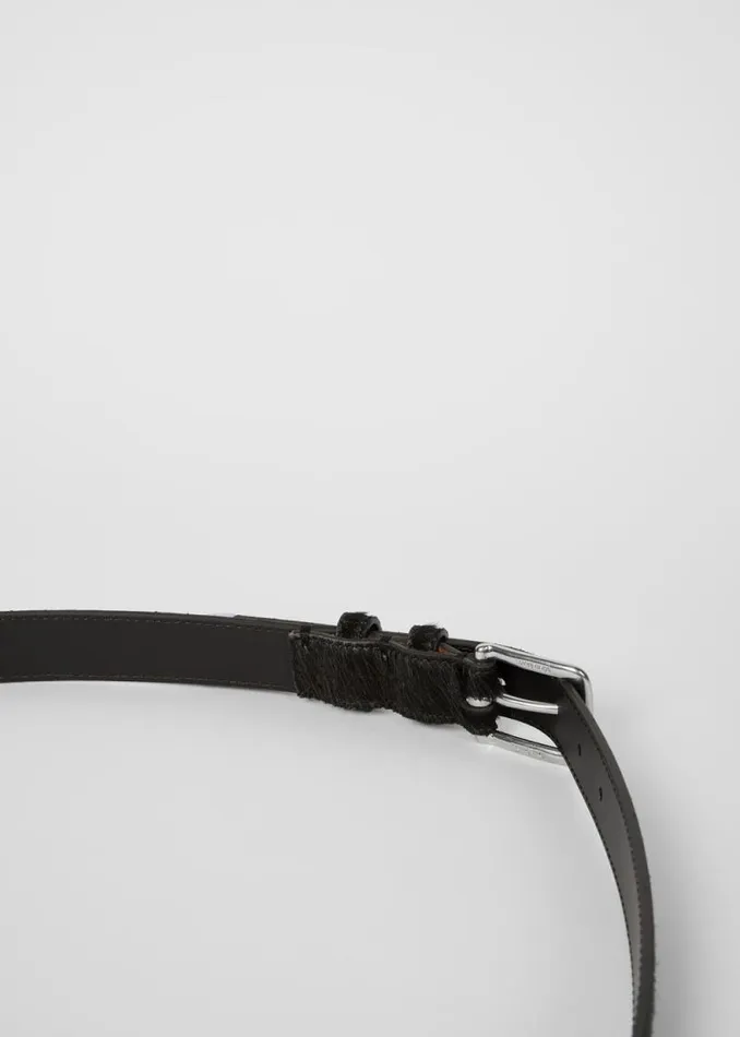 Mens Paul Smith Belts Dark Brown Textured Leather Belt Mens Paul Smith Belts Dark Brown Textured Leather Belt