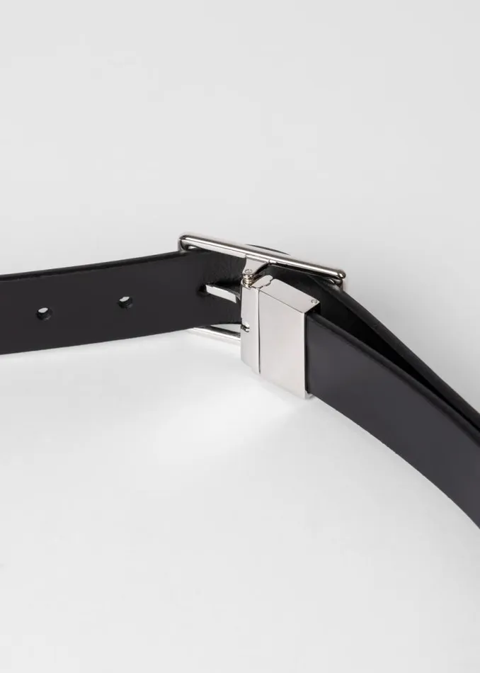 Mens Paul Smith Belts Leather 039Signature Stripe039 Reversible CutToFit Belt Mens Paul Smith Belts Leather 039Signature Stripe039 Reversible CutToFit Belt