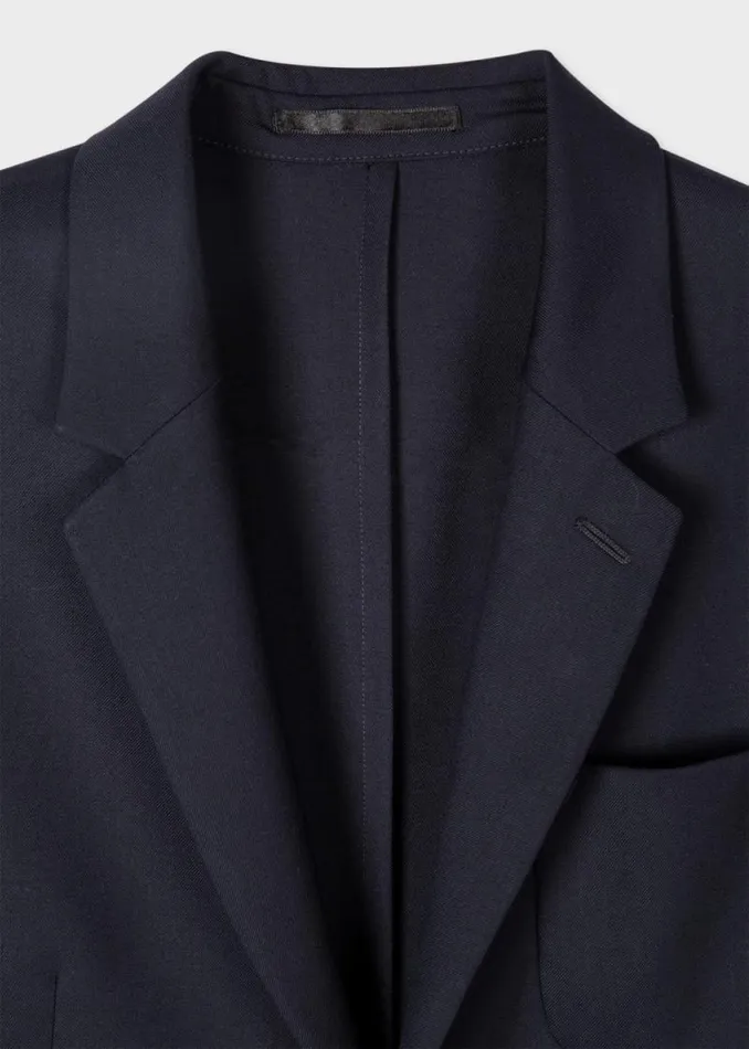 Mens Paul Smith Blazers A Suit To Travel In 8211 TailoredFit Navy PatchPocket Unlined Blazer Mens Paul Smith Blazers A Suit To Travel In 8211 TailoredFit Navy PatchPocket Unlined Blazer