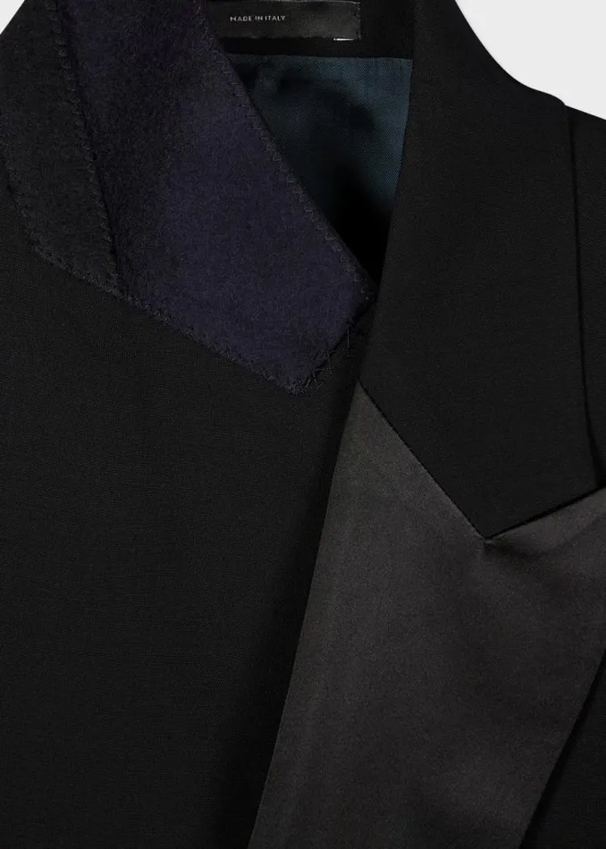 Mens Paul Smith Blazers Black WoolMohair DoubleBreasted Evening Blazer Mens Paul Smith Blazers Black WoolMohair DoubleBreasted Evening Blazer