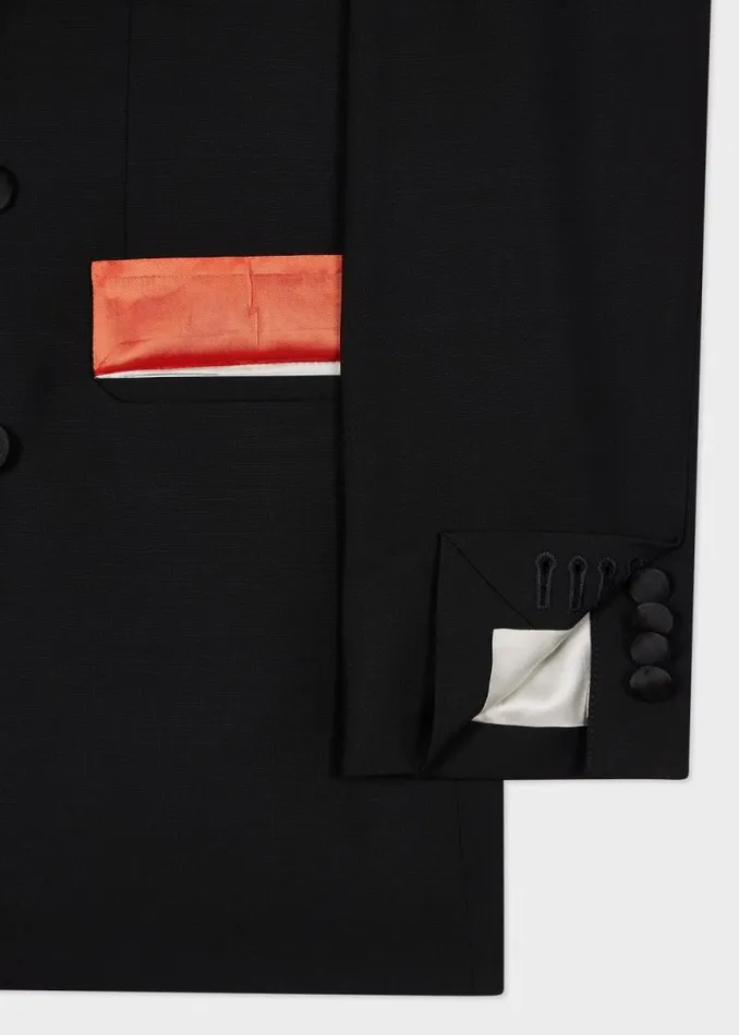 Mens Paul Smith Blazers Black WoolMohair DoubleBreasted Evening Blazer Mens Paul Smith Blazers Black WoolMohair DoubleBreasted Evening Blazer