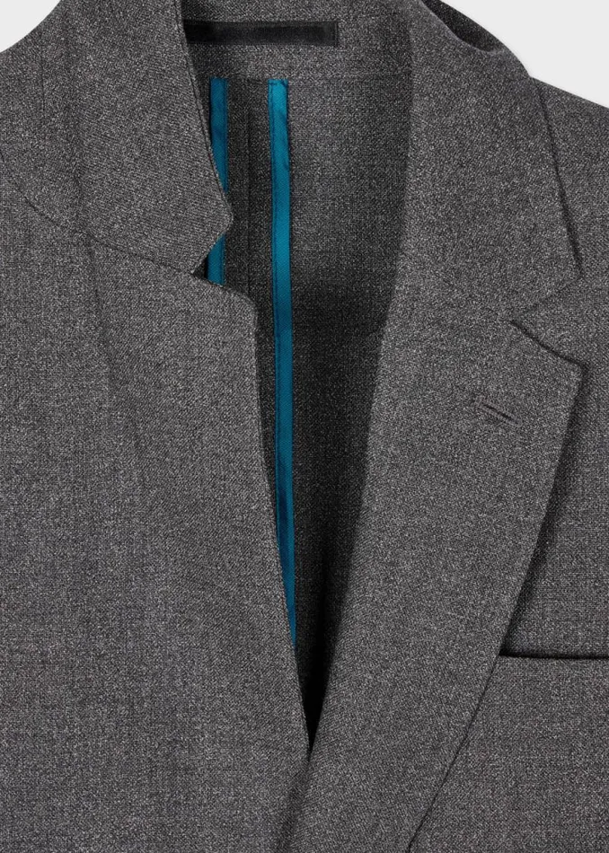 Mens Paul Smith Blazers Grey Wool Unlined PatchPocket Blazer Mens Paul Smith Blazers Grey Wool Unlined PatchPocket Blazer