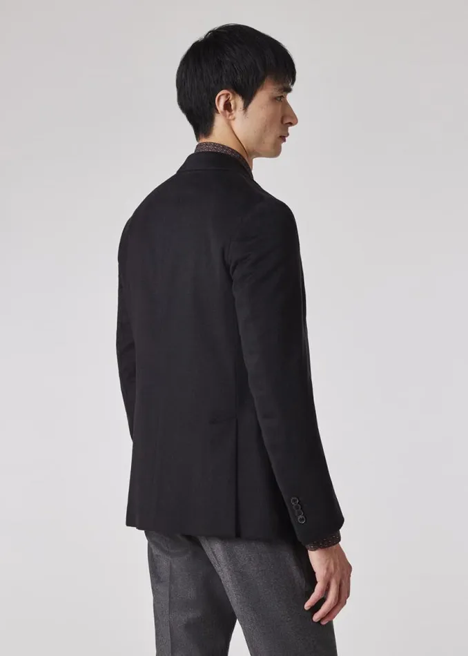 Mens Paul Smith Blazers Navy Cashmere BuggyLined Blazer