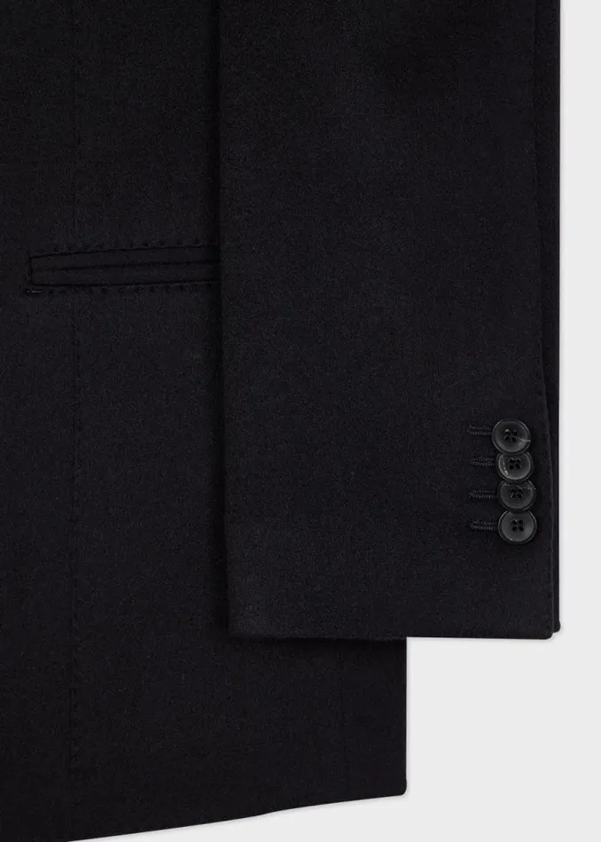 Mens Paul Smith Blazers Navy Cashmere BuggyLined Blazer