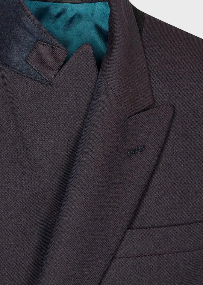 Mens Paul Smith Blazers Navy Cotton And WoolBlend Twill DoubleBreasted Blazer Mens Paul Smith Blazers Navy Cotton And WoolBlend Twill DoubleBreasted Blazer