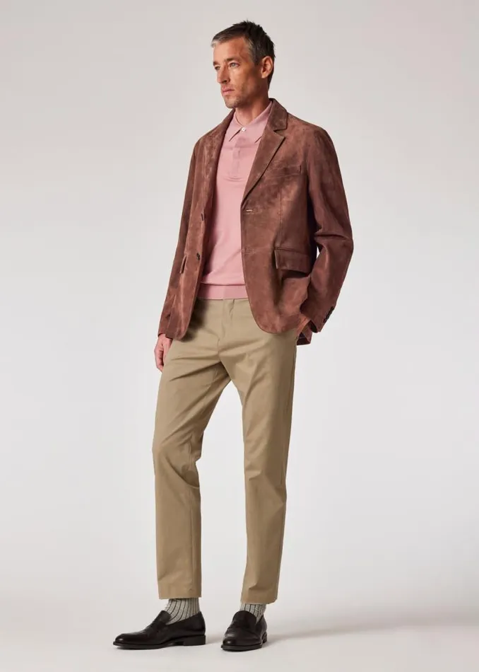 Mens Paul Smith Blazers SlimFit Brown Suede Blazer Mens Paul Smith Blazers SlimFit Brown Suede Blazer