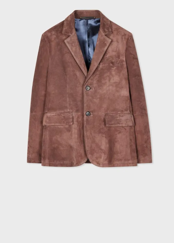 Mens Paul Smith Blazers SlimFit Brown Suede Blazer Mens Paul Smith Blazers SlimFit Brown Suede Blazer