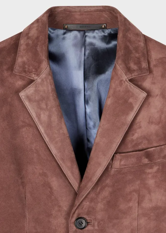 Mens Paul Smith Blazers SlimFit Brown Suede Blazer Mens Paul Smith Blazers SlimFit Brown Suede Blazer