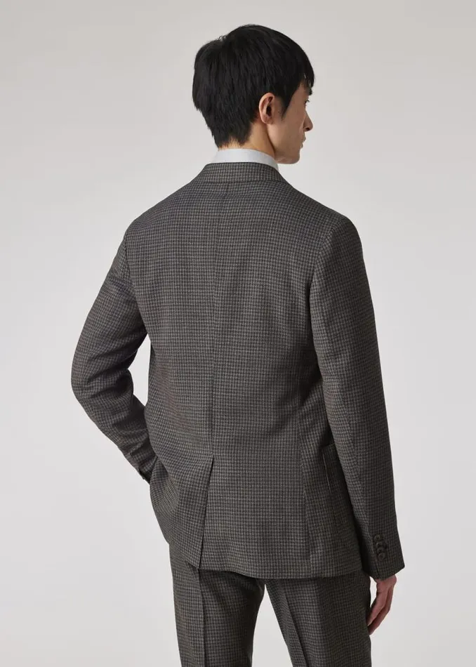 Mens Paul Smith Blazers SlimFit Green Gingham Check StretchWool ThreeButton Blazer Mens Paul Smith Blazers SlimFit Green Gingham Check StretchWool ThreeButton Blazer