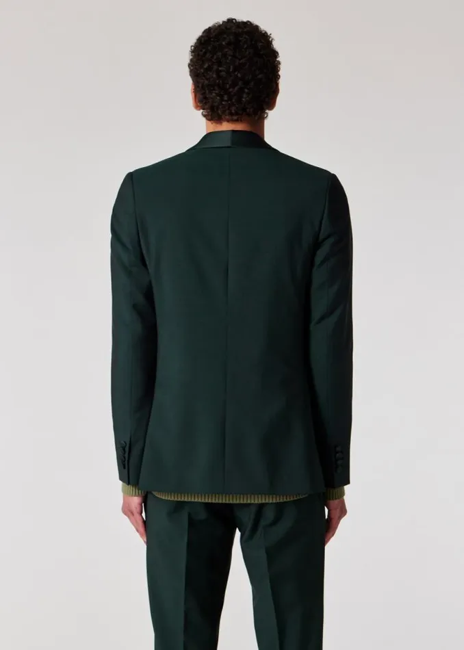 Mens Paul Smith Blazers TailoredFit Dark Green WoolMohair Evening Blazer