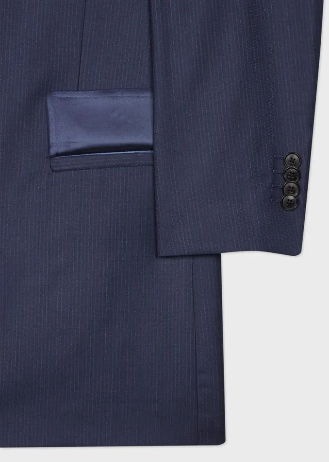 Mens Paul Smith Blazers The Brierley 8211 Navy Pinstripe Wool Blazer