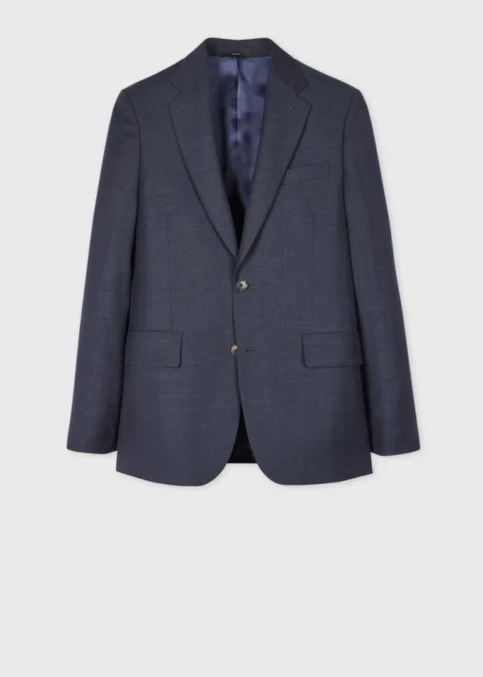 Mens Paul Smith Blazers The Brierley 8211 Navy Textured Wool Blazer