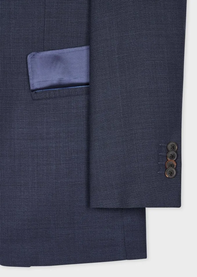 Mens Paul Smith Blazers The Brierley 8211 Navy Textured Wool Blazer Mens Paul Smith Blazers The Brierley 8211 Navy Textured Wool Blazer