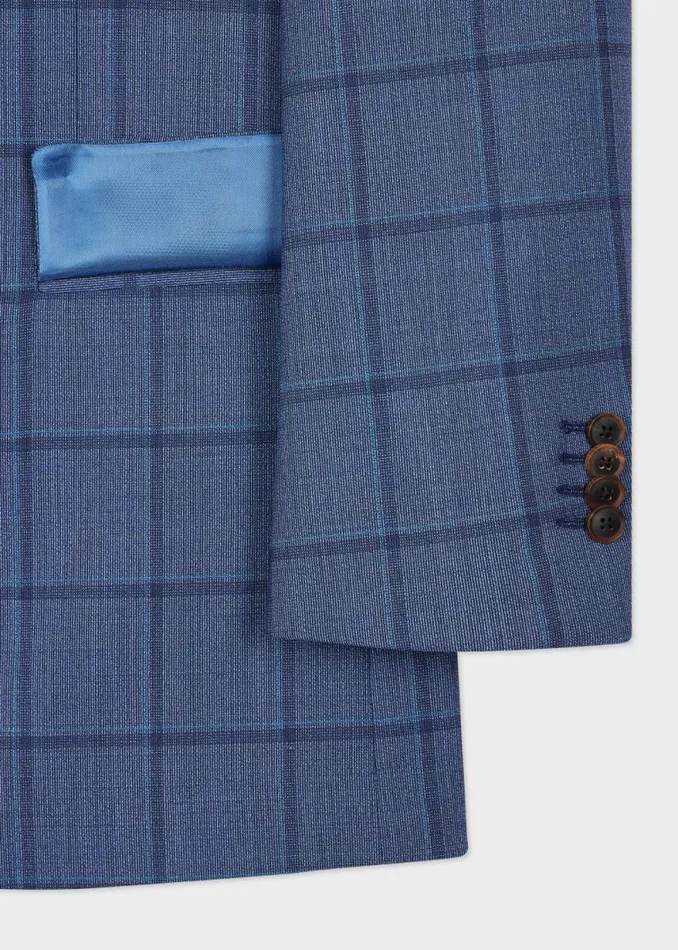 Mens Paul Smith Blazers The Soho 8211 Blue Wool Check Blazer