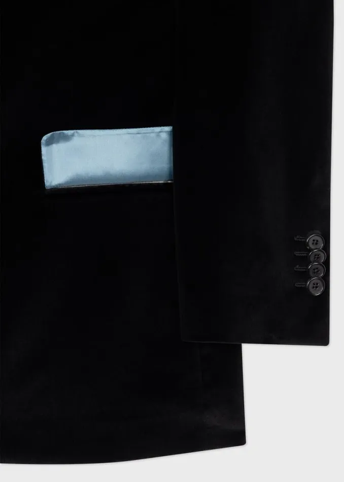 Mens Paul Smith Blazers The Soho 8211 TailoredFit Black Velvet Blazer Mens Paul Smith Blazers The Soho 8211 TailoredFit Black Velvet Blazer