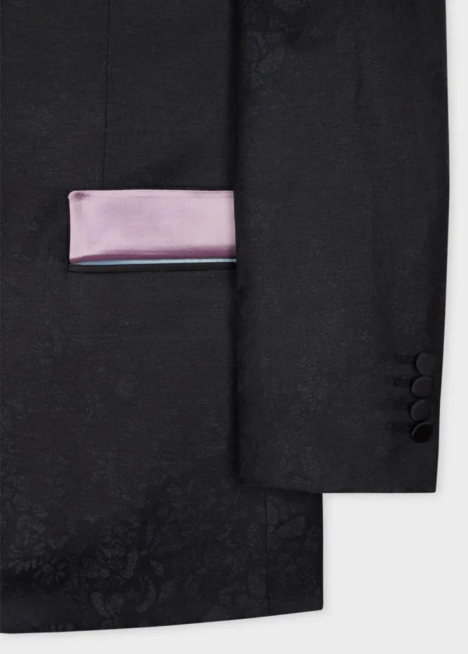 Mens Paul Smith Blazers The Soho 8211 TailoredFit Floral Jacquard WoolLinen Evening Blazer