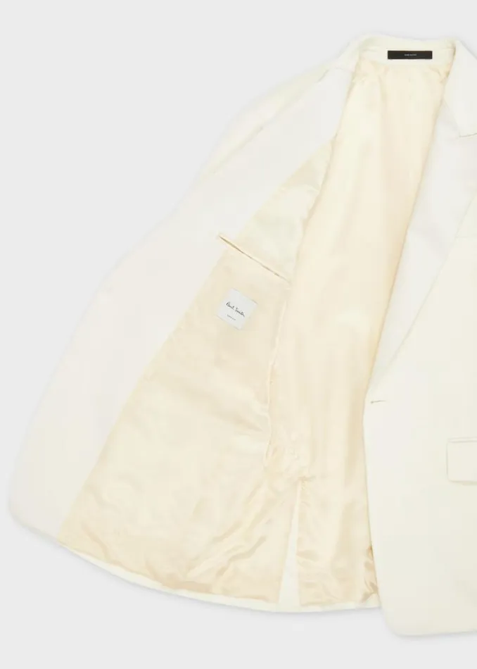 Mens Paul Smith Blazers The Soho 8211 TailoredFit White Velvet Evening Blazer
