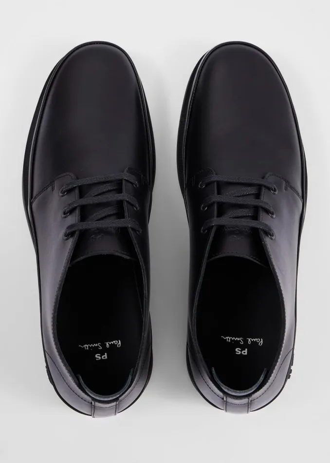 Mens Paul Smith Boots Black Leather 039Crane039 Chukka Boots Mens Paul Smith Boots Black Leather 039Crane039 Chukka Boots