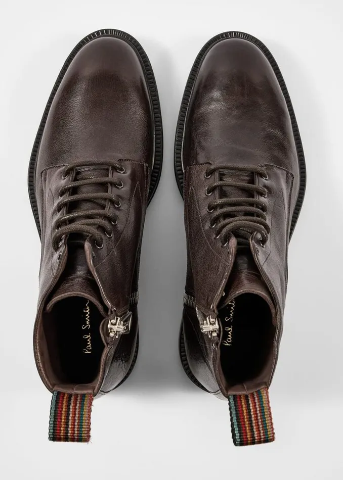 Mens Paul Smith Boots Dark Brown Leather 039Sparrow039 Boots Mens Paul Smith Boots Dark Brown Leather 039Sparrow039 Boots