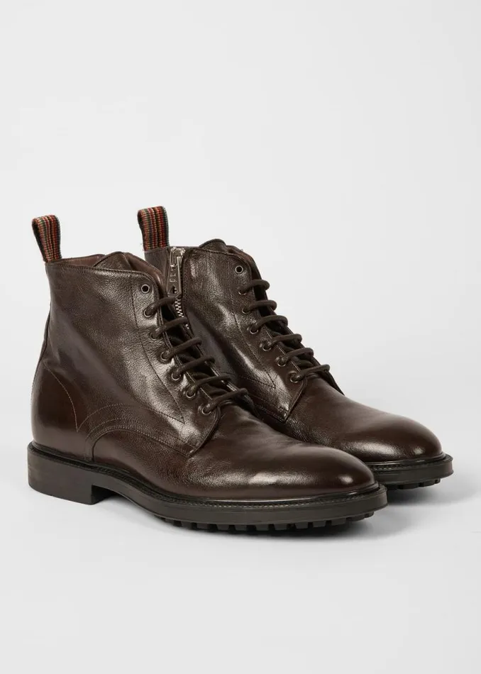 Mens Paul Smith Boots Dark Brown Leather 039Sparrow039 Boots Mens Paul Smith Boots Dark Brown Leather 039Sparrow039 Boots