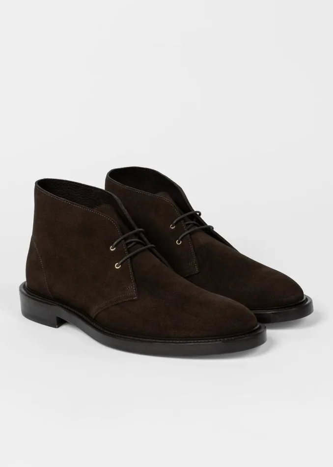 Mens Paul Smith Boots Dark Brown Suede 039Kew039 Boots Mens Paul Smith Boots Dark Brown Suede 039Kew039 Boots