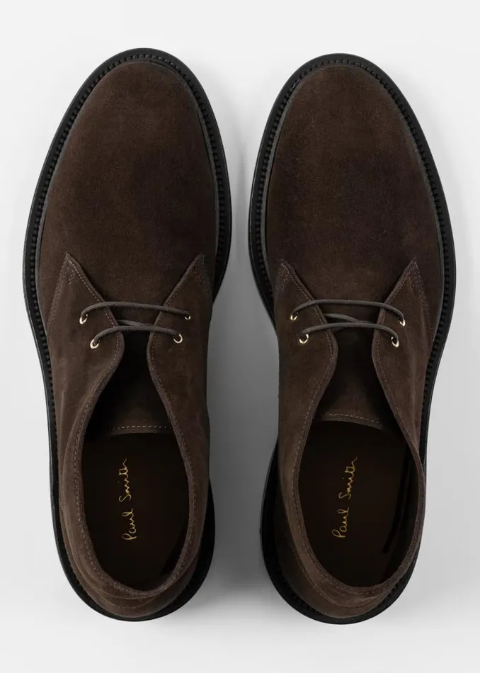 Mens Paul Smith Boots Dark Brown Suede 039Kew039 Boots Mens Paul Smith Boots Dark Brown Suede 039Kew039 Boots