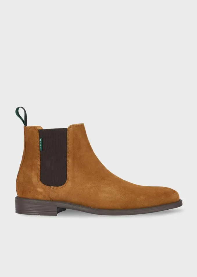 Mens Paul Smith Boots Tan Suede 039Cedric039 Boots