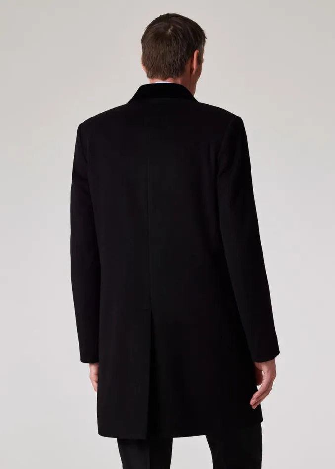 Mens Paul Smith Coats and Jackets Black WoolCashmere Epsom Coat Mens Paul Smith Coats and Jackets Black WoolCashmere Epsom Coat