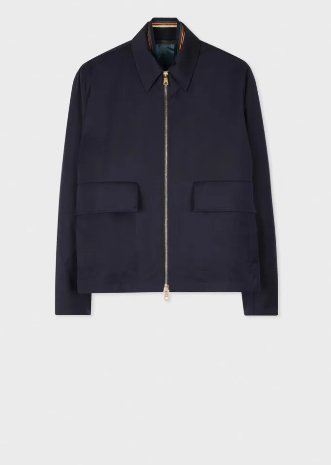 Mens Paul Smith Coats and Jackets Dark Navy 039Storm System039 Zip Jacket Mens Paul Smith Coats and Jackets Dark Navy 039Storm System039 Zip Jacket