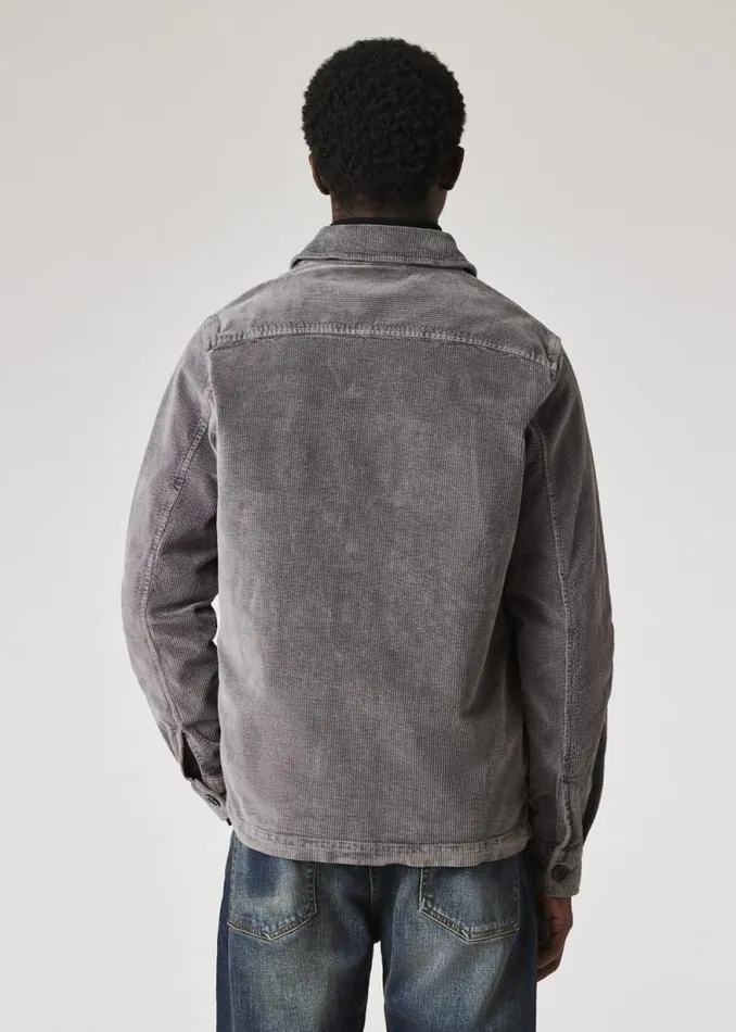 Mens Paul Smith Coats and Jackets Grey Seersucker Corduroy Work Jacket Mens Paul Smith Coats and Jackets Grey Seersucker Corduroy Work Jacket