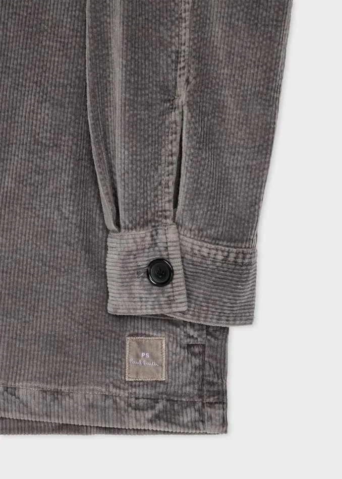 Mens Paul Smith Coats and Jackets Grey Seersucker Corduroy Work Jacket Mens Paul Smith Coats and Jackets Grey Seersucker Corduroy Work Jacket