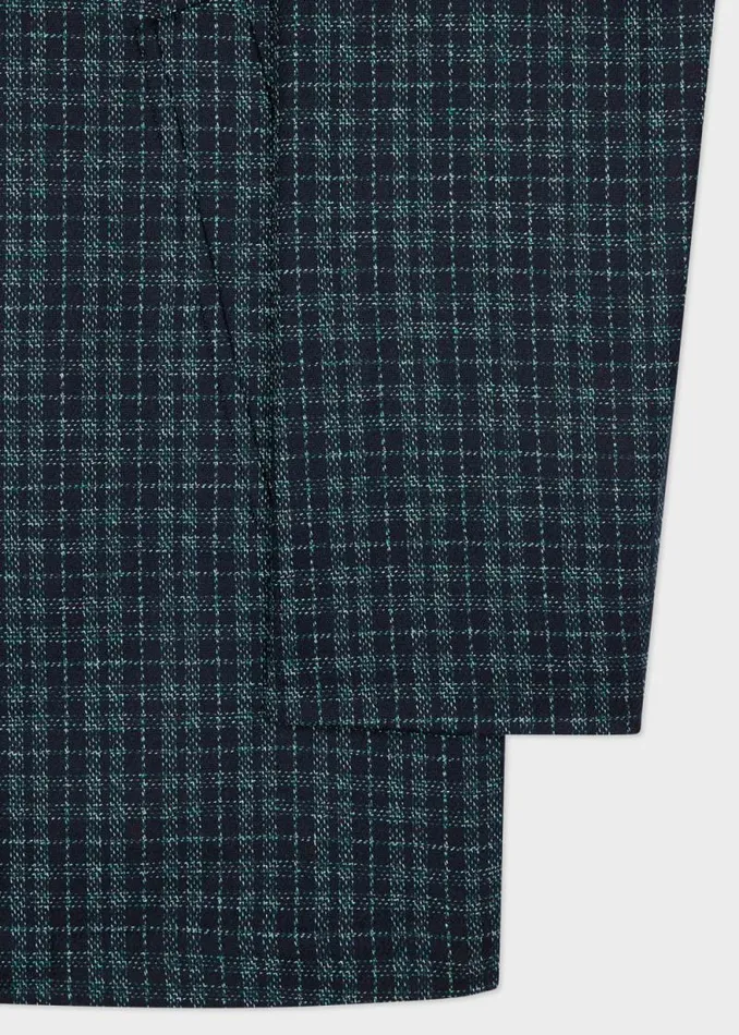 Mens Paul Smith Coats and Jackets Navy Recycled WoolBlend Cropped Coat Mens Paul Smith Coats and Jackets Navy Recycled WoolBlend Cropped Coat