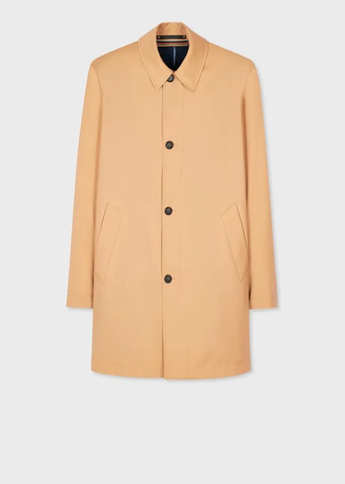 Mens Paul Smith Coats and Jackets Tan 039Storm System039 Wool Mac With Detachable Gilet Mens Paul Smith Coats and Jackets Tan 039Storm System039 Wool Mac With Detachable Gilet