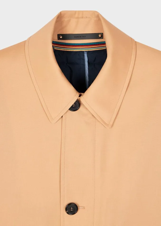 Mens Paul Smith Coats and Jackets Tan 039Storm System039 Wool Mac With Detachable Gilet Mens Paul Smith Coats and Jackets Tan 039Storm System039 Wool Mac With Detachable Gilet