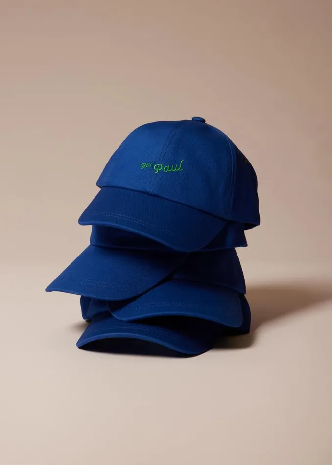 Mens Paul Smith Hats and Gloves Blue 039Bar Paul039 Embroidered Cap Mens Paul Smith Hats and Gloves Blue 039Bar Paul039 Embroidered Cap